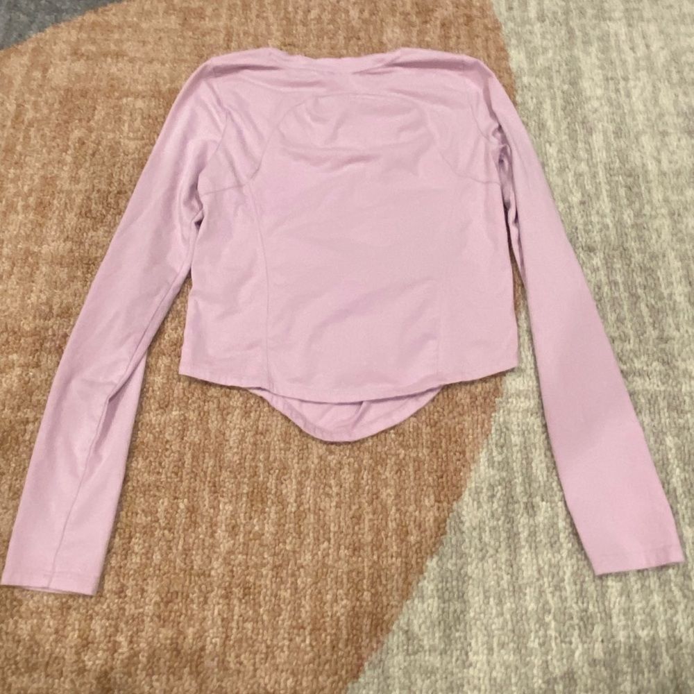 Anthropologie Daily Practice Womens Long Sleeve Seamed Tee Size S Lilac Purple - Picture 5 of 6
